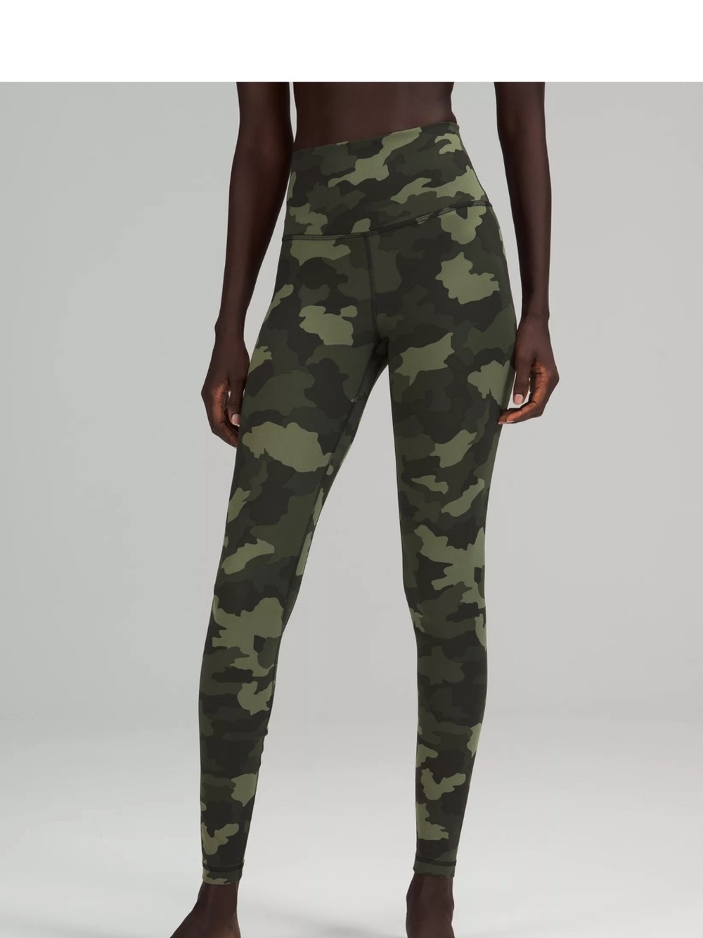 Lululemon High-Rise Align Camo Leggings - Green 28”
